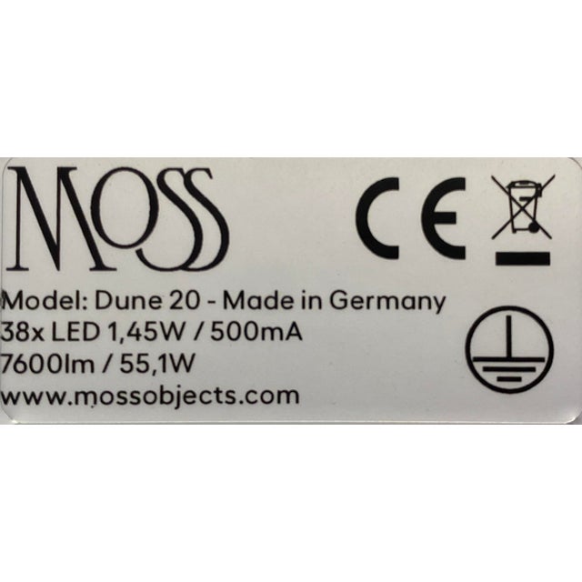 Dune 20 Curve Chandelier with Silver Anodized Shades by Daniel Becker For Sale - Image 14 of 15