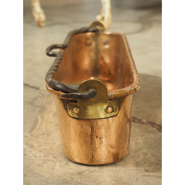 Circa 1900 Heraldic French Polished Copper Fish Poacher With Dolphin Motifs For Sale - Image 13 of 13