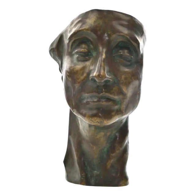 Amedeo Bocchi, Head of Man, 1920, Bronze For Sale