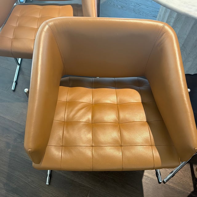 Vintage Set of Six Senior Metal Armchairs, Attributed to Jorge Zalszupin, Brazil, 1950’s. *Acquired at Lagos Antiquario, Rio De Janeiro/Brazil For Sale In Denver - Image 6 of 12