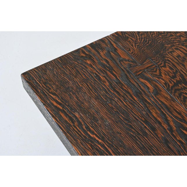 Mid-Century Brutalist Square Coffee Table, France, 1970s For Sale - Image 10 of 18