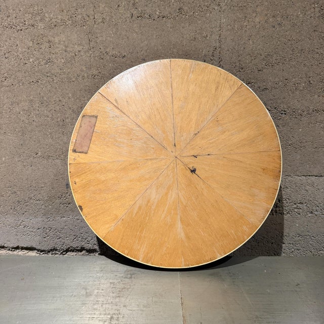 Antique Round Service Tray or Tabletop Geometric Parquetry Wood For Sale In San Diego - Image 6 of 10