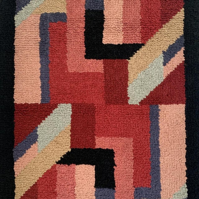 DIM French Art Deco Hand Knotted Wool Rug, 1930s For Sale - Image 4 of 15