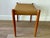 Niels Moller Late 20th Century Danish Modern N. Møller Model 80a Teak Stool With Woven Textile Seat, Denmark For Sale - Image 4 of 12