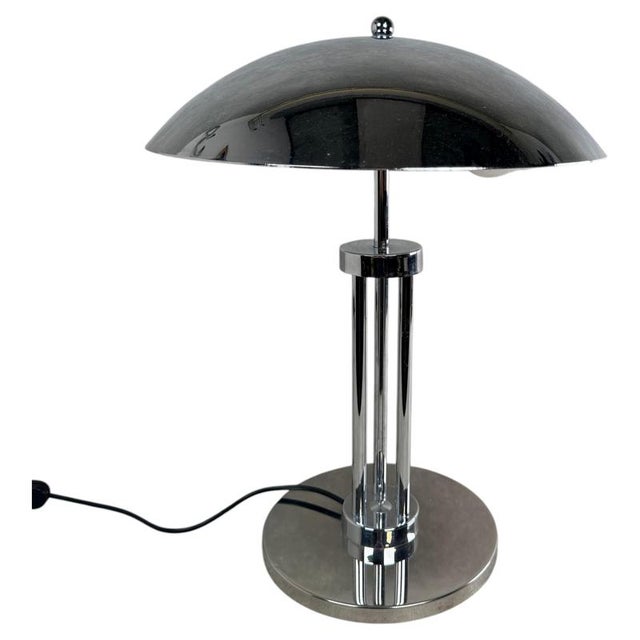 Space Age Chrome Mushroom Table Lamp, 1970s For Sale - Image 10 of 10