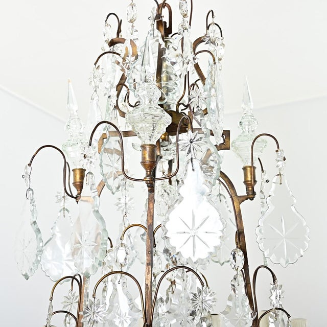 French 19th Century Massive Crystal Chandelier For Sale - Image 12 of 16