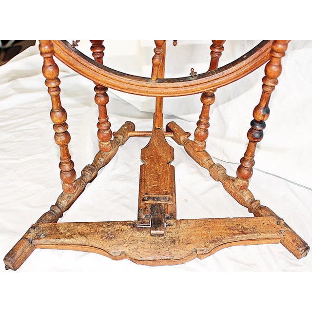 Mid 19th Century French Miniature Spinning Wheel Chairish