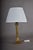 Vintage Brass Column Table Lamp, 1950s For Sale - Image 9 of 15