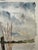 Rustic Henry Emil Salloch Original Watercolor on Paper Coastal Wetlands, 1971. For Sale - Image 3 of 7