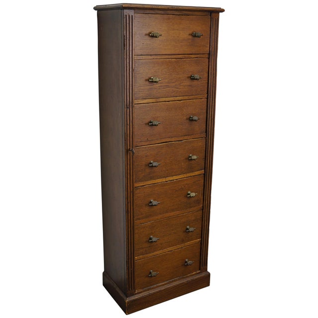 Dutch Oak Apothecary Cabinet, Mid-20th Century For Sale - Image 18 of 18
