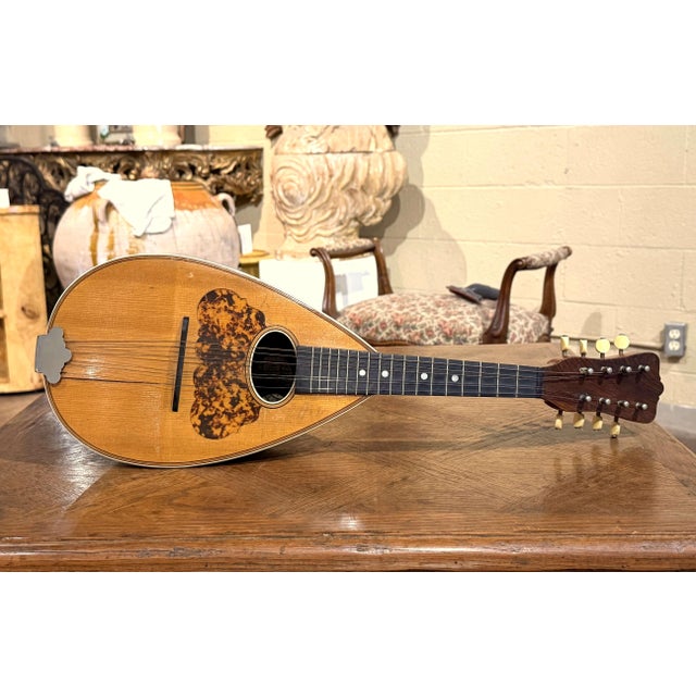 Early 20th Century French Spruce and Rosewood Eight-String Bowl-Back ...