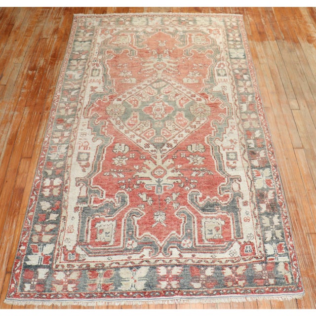 Rustic Early 20th Century Turkish Kula Carpet - 4'3" x 7'4" For Sale - Image 3 of 11