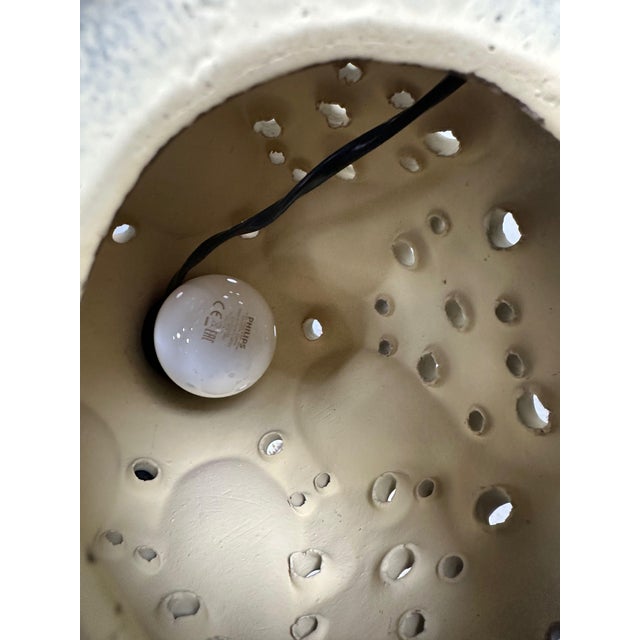 Vintage Fat Lava Ceramic Table Lamp, 1970s For Sale - Image 6 of 12