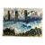 1980’s Original Double Sided Abstract Ink Drawing /Watercolor Pointing Trees/ Abstract Landscape For Sale