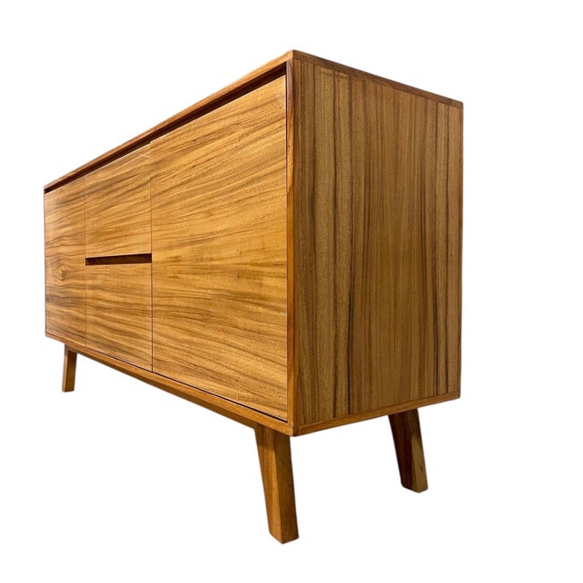 Mid Century Modern Style Credenza 2 Door 2 Drawer Tv Cabinet. For Sale - Image 4 of 9