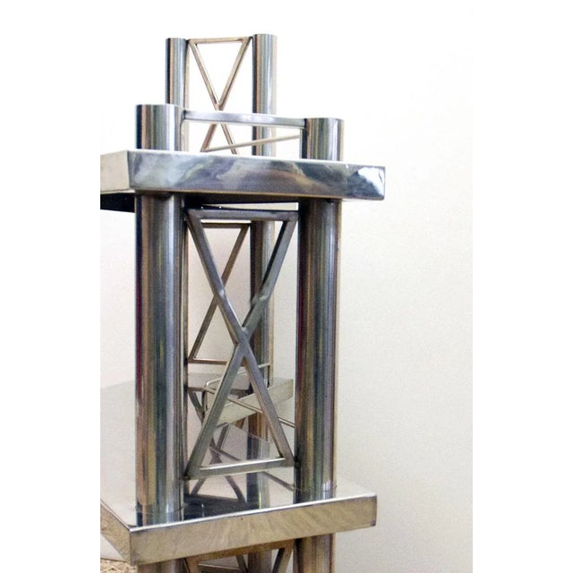 Steel Console Table, Italy, 1970s For Sale - Image 9 of 13