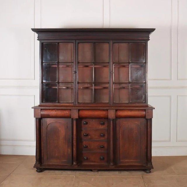 Cornish Oak Glazed Dresser For Sale - Image 10 of 10