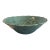 Bordallo Pinheiro Majolica Large Serving Bowl With Basket Weave and Strawberry Leaf Motif For Sale
