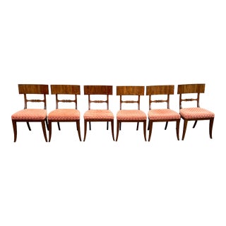Mid 20th Century John Widdicomb Regency Style Dining Chairs Set 6 For Sale