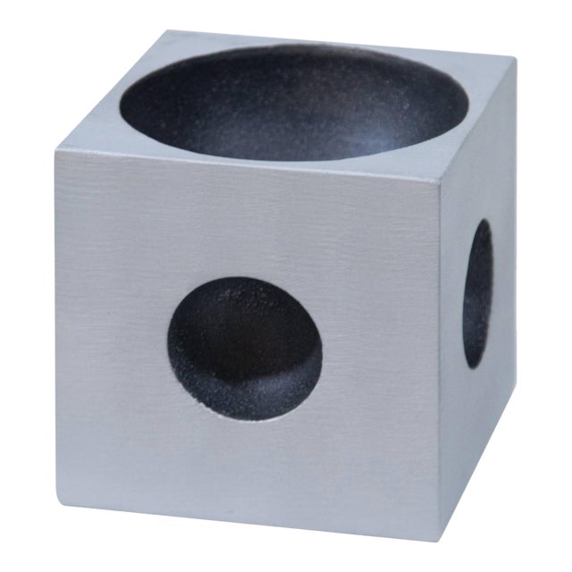 1970s Modernist Cube Sculpture by Artist Lorenzo Burchiellaro For Sale