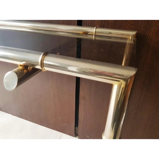 Smoked Glass and Nickel Console Table, 1968 For Sale - Image 16 of 18