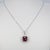 2020s 4.8Ct Rhodolite Garnet Pendant With Natural Diamonds in Solid 14k Gold, 11x9mm For Sale - Image 5 of 8
