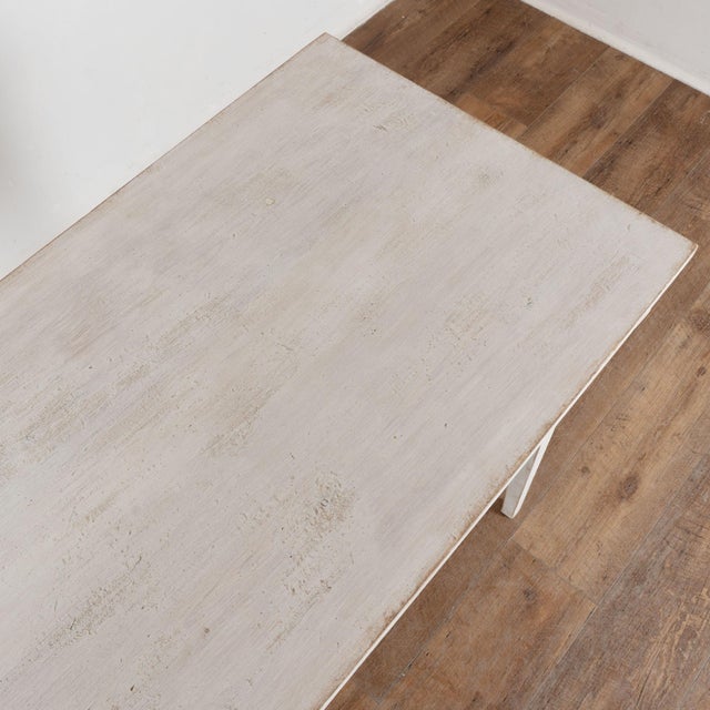 19th Century Swedish White Painted Pine Side Table For Sale - Image 6 of 13