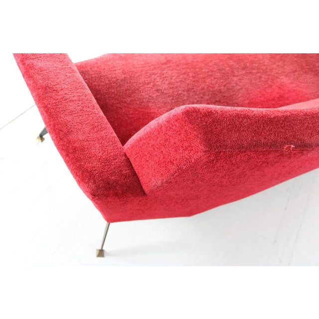 Model 548 3-Seater Sofa by Lenzi for Studio Tecnico A.P.A. Quarrata-Pistoia, 1950s For Sale - Image 16 of 18