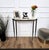 Mid-Century Modern Italian Brass Console Table with White Marble Top, 1950s For Sale - Image 3 of 10