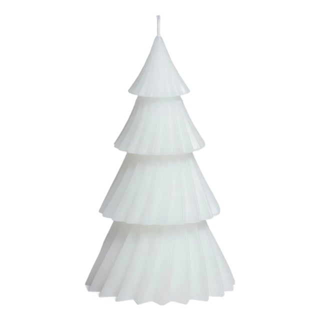 Twinkle Tree Holiday Candles, Set of 6, White For Sale
