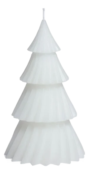 Twinkle Tree Holiday Candles, Set of 6, White