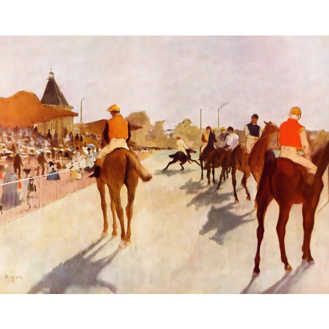 Artist: Edgar Degas Country: France Title: At the race course Medium: Giclee Marks: Numbered Limited Edition Published in...