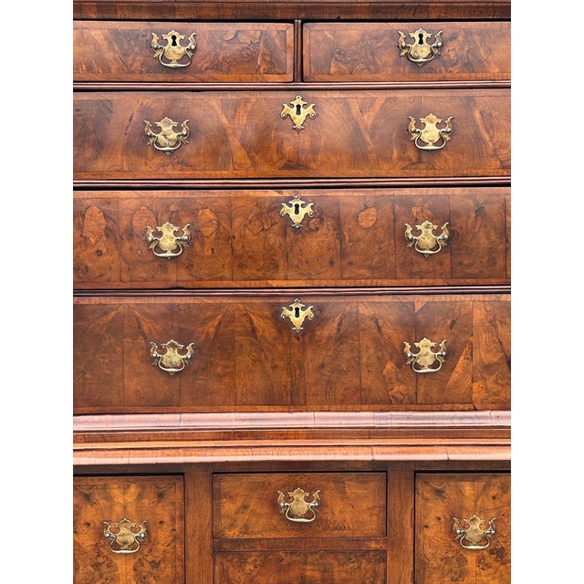Antique Queen Anne Walnut Chest on Stand, 1710 For Sale - Image 3 of 12