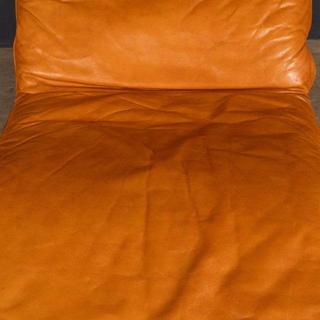 Italian Leather Periplo Chaise Longue by Tarcisio Colzani for Mobil Girgi, 1970s For Sale - Image 12 of 18
