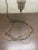 Vintage 3 Way GWTW Milk Glass Brown Floral Hurricane Lamp Hanging Swag Light Aatr: Quoizel For Sale - Image 13 of 14