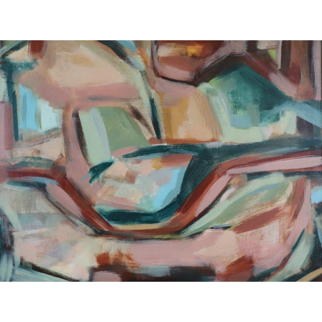 Contemporary 'Quiet Whispers' Original Abstract Acrylic Painting by British Artist Frances Daws, Framed For Sale - Image 10 of 12