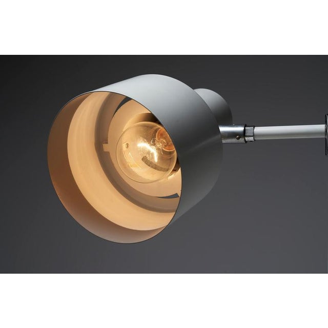 White Lento Desk Lamp attributed to Jo Hammerborg for Fog & Mørup, 1960 For Sale - Image 9 of 11