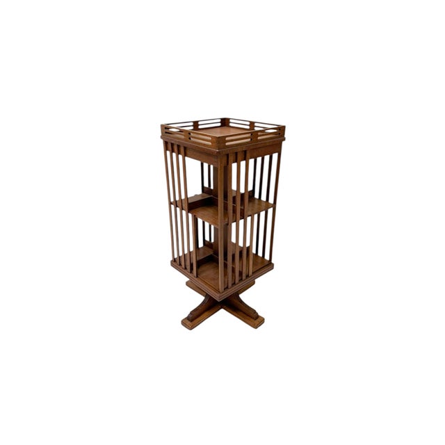 Art Nouveau Jugendstil Revolving Bookcase, 1900s For Sale - Image 11 of 11