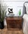 Mid-Century Italian Art Deco Style Walnut Bedside Tables with Glass Tops, 1950s, Set of 2 For Sale - Image 3 of 10