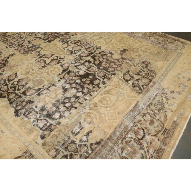 Antique Zabihi Collection Persian Sultanabad Restored Rug - 10'8" x 14'2" For Sale - Image 10 of 12