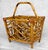 1970s Vintage Coastal Rattan Chinoiserie Rattan Record Holder Magazine Rack For Sale - Image 5 of 10