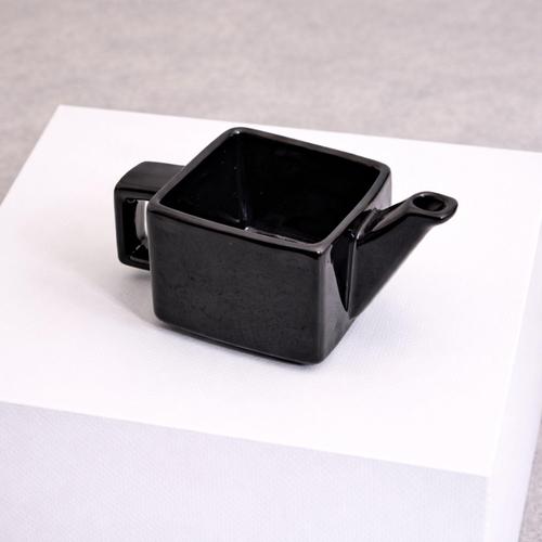 Vintage Red and Black Glazed Ceramic Tea Set by Ettore Sottsass, 1970s, Set of 9 For Sale - Image 6 of 9