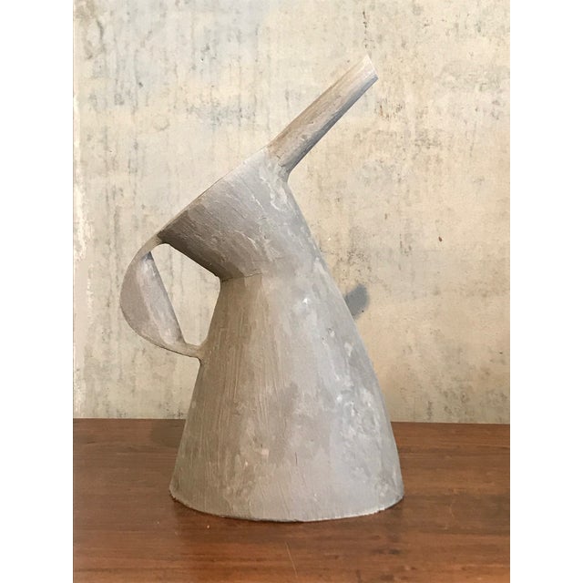 Gray Petrolia: Small Clay Vase by McCallum Industrial Pottery For Sale - Image 8 of 9