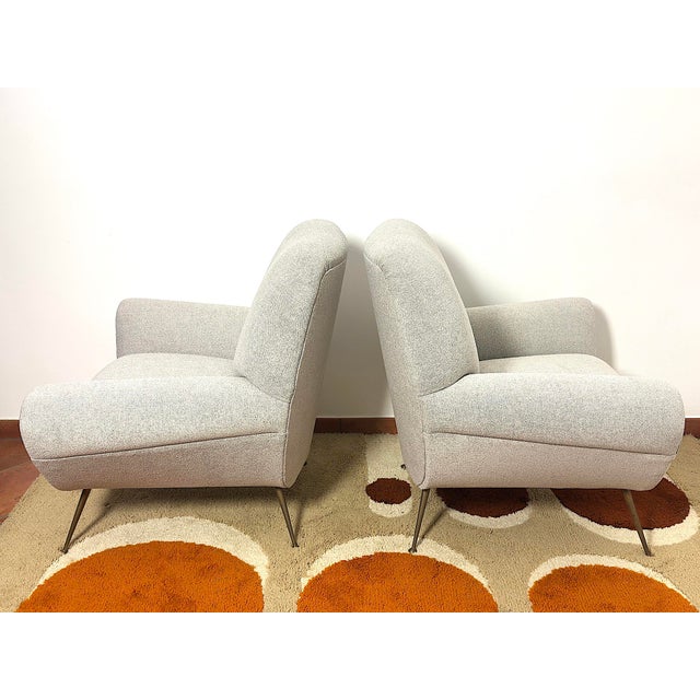 Gigi Radice Armchairs by Minotti, Italy, 1950s, Set of 2 For Sale - Image 12 of 14