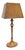 Neo-Classical Fluted Walnut Table Lamp on an Oval Base, 1940s For Sale