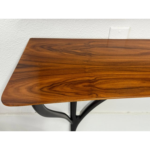 Ico Parisi for Spartaco Brugnoli, Italian Wall Console Table ca 1950 For Sale In Palm Springs - Image 6 of 12