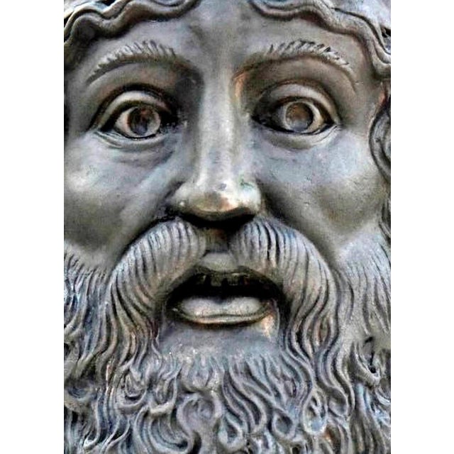 Head of bronze by Riace called "Il Vecchio" patinated terracotta early 20th century Head in Riace Bronze "A" - 5th century...