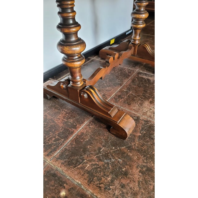 Antique 1930s Trestle Dining Table Spanish Revival For Sale - Image 10 of 10