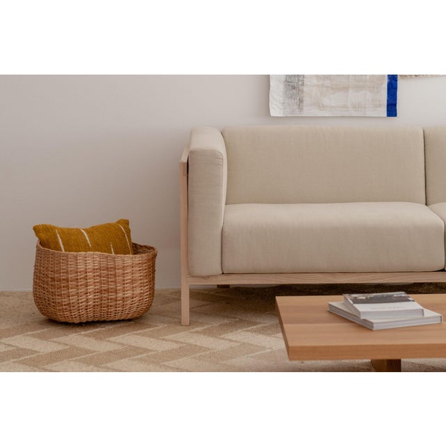 Sofa in Ash Wood and Anthracite Fabric by Julien Renault For Sale - Image 4 of 14