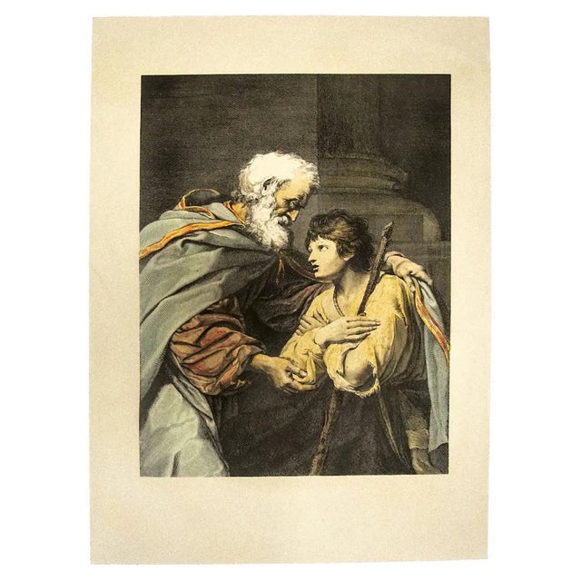 After Israel Henriet, Biblical Scene, Etching on Paper, 20th Century For Sale